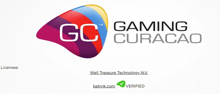ベットランクの運営会社　Geeker Technology N.V. のキュラソーライセンス