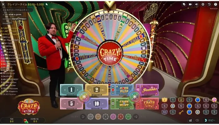 クレイジータイムのプレイ画面